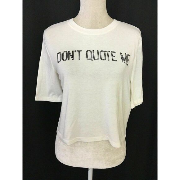 Mink Pink Dont Quote Me Short Short sleeve t shirt - Picture 1 of 6